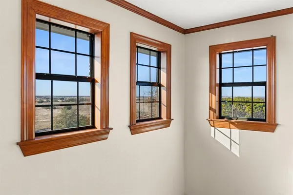 a view of an front door