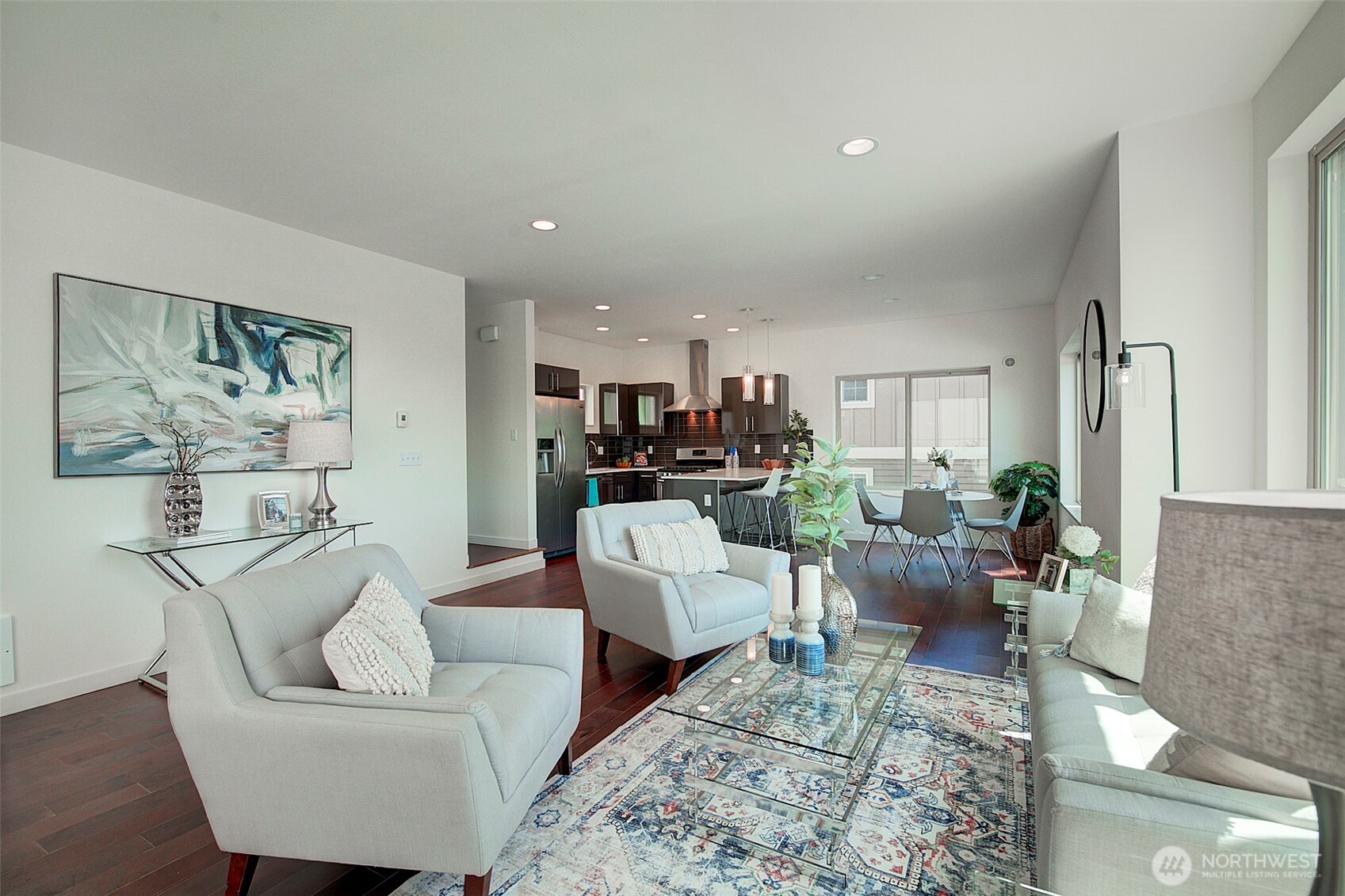1617 South Weller Street Seattle, WA 98144 - Photo 5 of 19 a living room with furniture and a view of kitchen