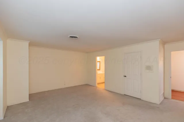 a view of an empty room