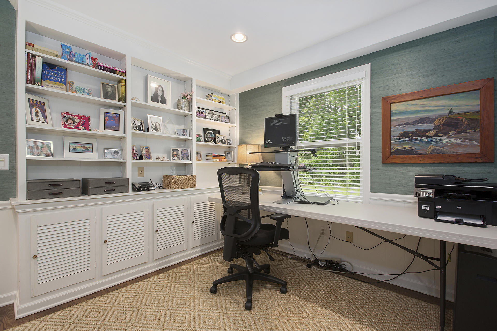 17 Old Oak Road Darien, CT 06820 - Photo 16 of 28 a view of a workspace with furniture and a window