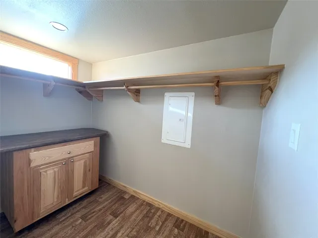 a view of a room with closet