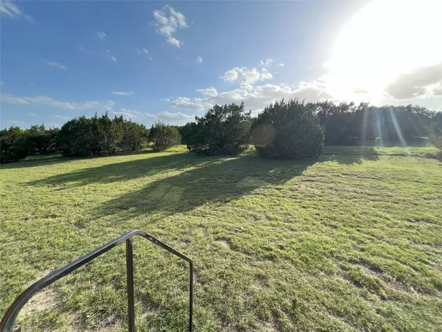 a view of yard with green space