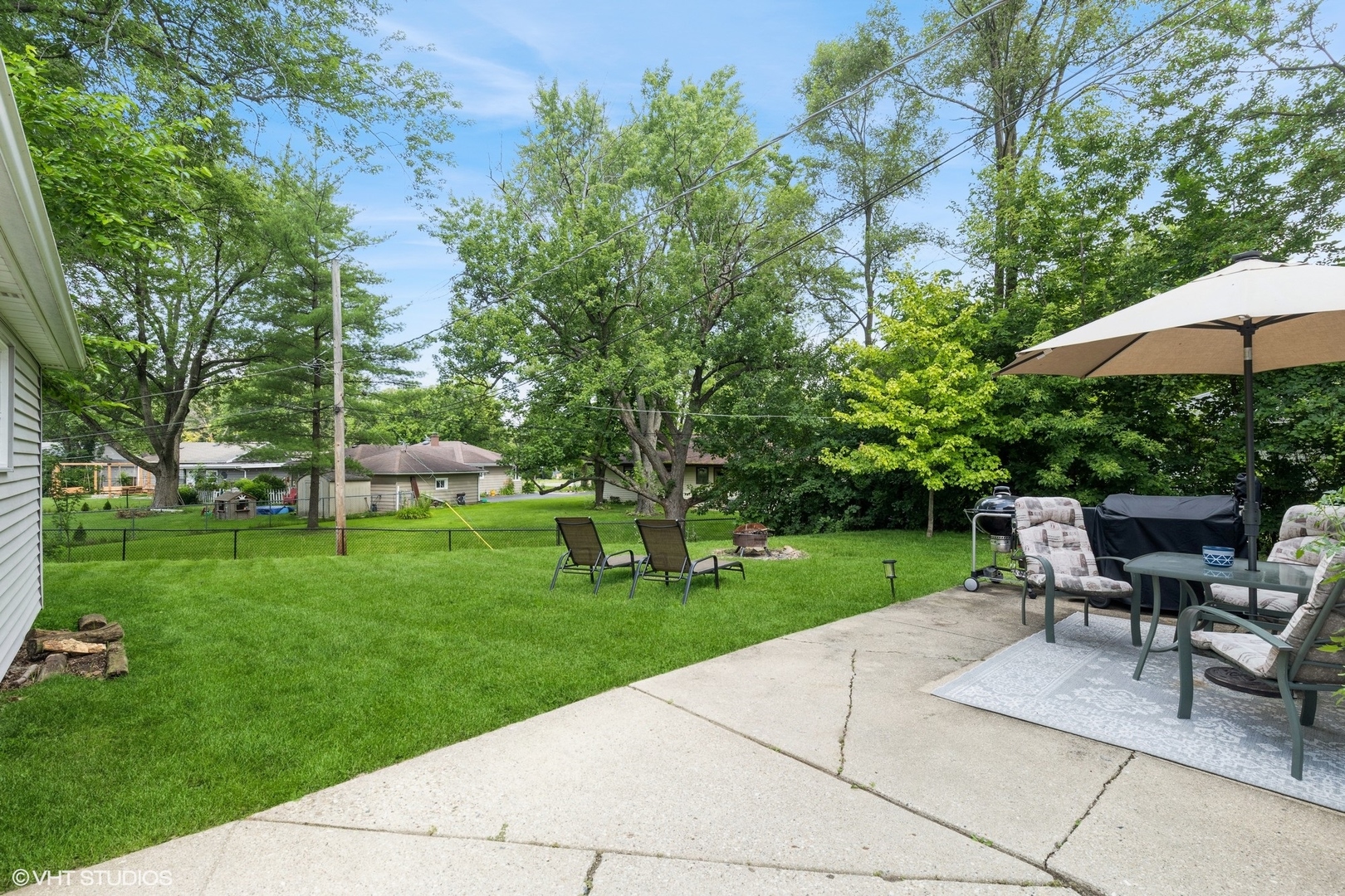 24 Johnathan Road Lake Zurich, IL 60047 - Photo 12 of 12 a view of backyard with seating area and green space