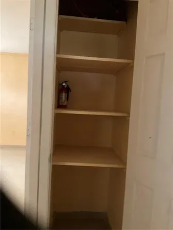 a close view of closet