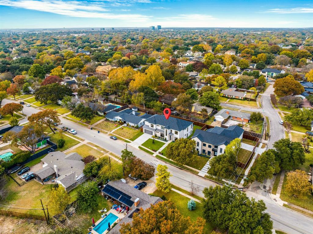 3627 Merrell Road Dallas, TX 75229 - Photo 39 of 39 an aerial view of residential building with parking