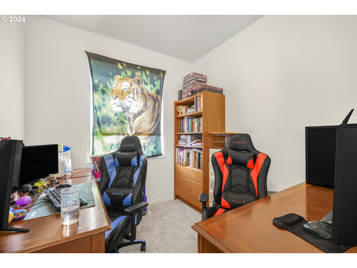 1514 West E Place La Center, WA 98629 - Photo 15 of 26 a workspace with furniture and a flat screen tv