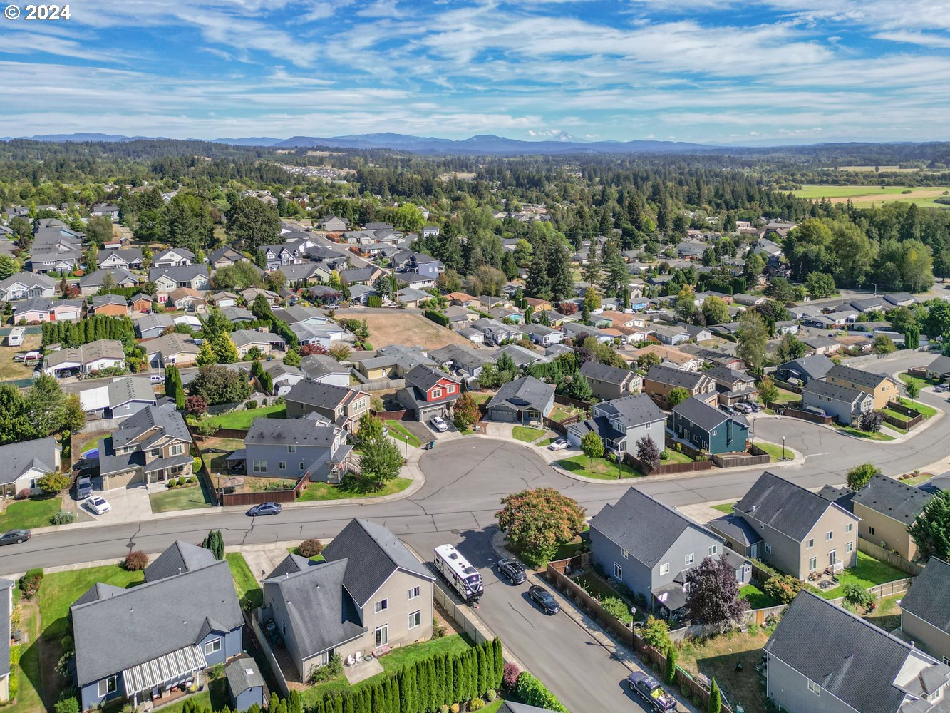 1514 West E Place La Center, WA 98629 - Photo 2 of 26 an aerial view of residential houses with outdoor space