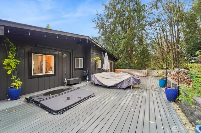 a view of a two chairs in patio