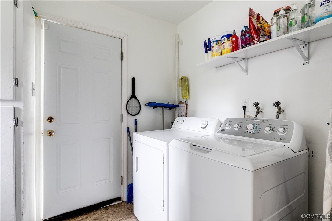 227 Hodder Lane Henrico, VA 23075 - Photo 22 of 24 a utility room with dryer and washer