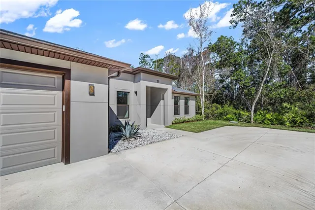 a view of a house with a patio