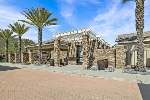 a view of a lake with a terrace