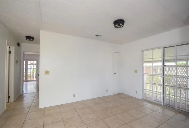 a view of an empty room