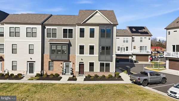 a front view of multiple houses