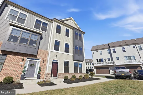 a front view of a building with street view