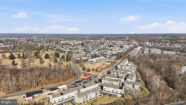 an aerial view of a city