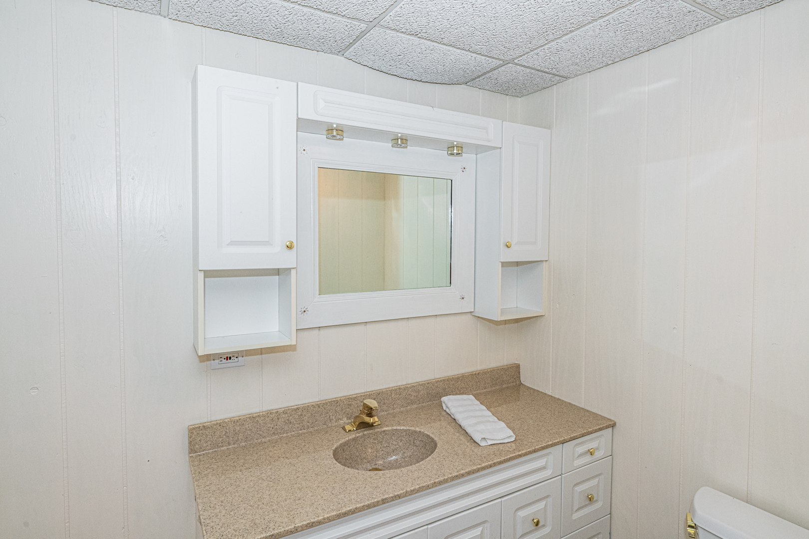 1071 Bonner Road Wauconda, IL 60084 - Photo 45 of 61 a bathroom with a sink vanity and mirror
