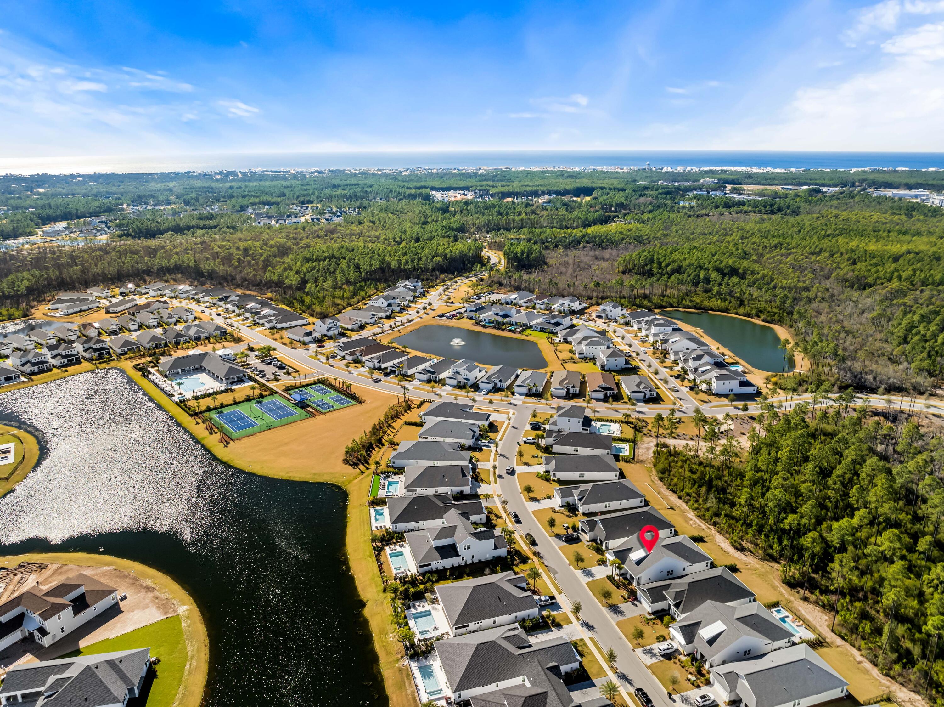 69 River Rise Way Watersound, FL 32461 - Photo 27 of 46 an aerial view of residential houses with outdoor space