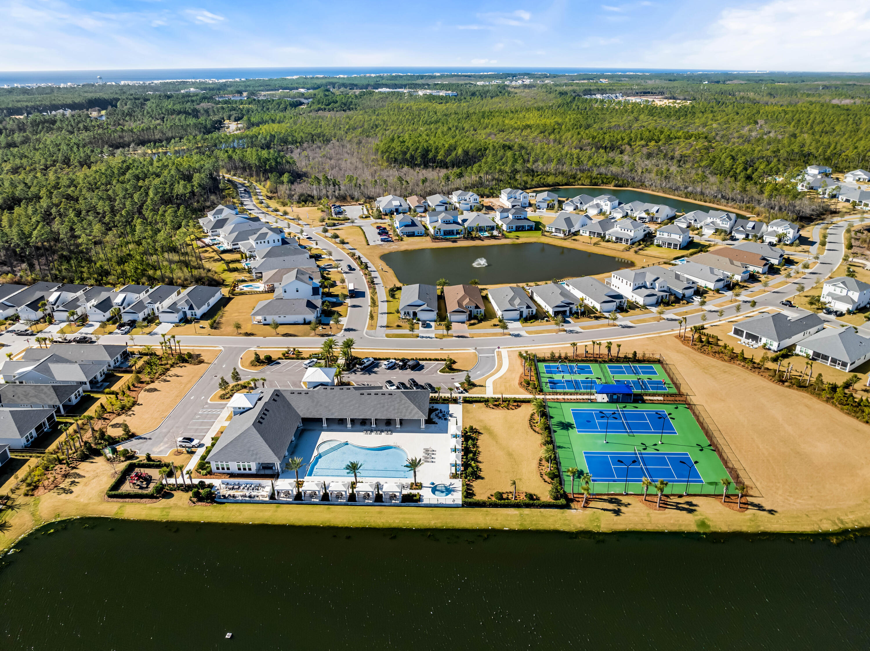 69 River Rise Way Watersound, FL 32461 - Photo 30 of 46 an aerial view of residential houses with outdoor space