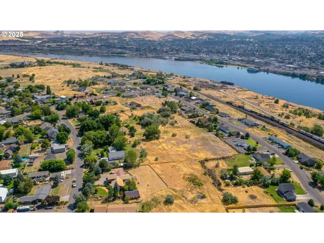a view of city and mountain