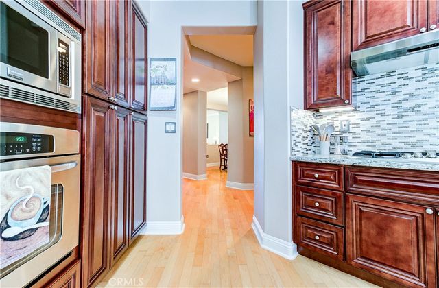 a view of a lake with a city