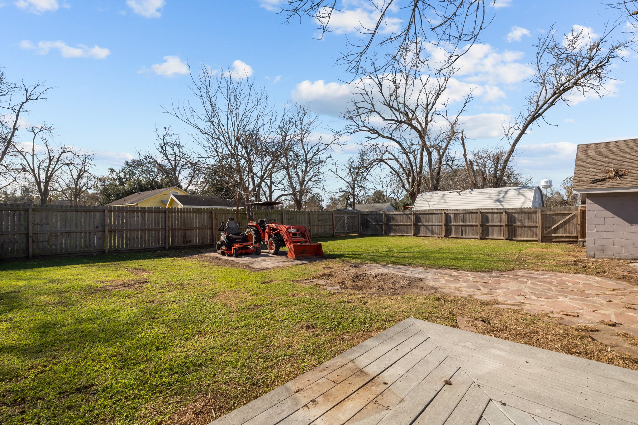 2006 Main Street Danbury, TX 77534 - Photo 28 of 30 a view of a backyard