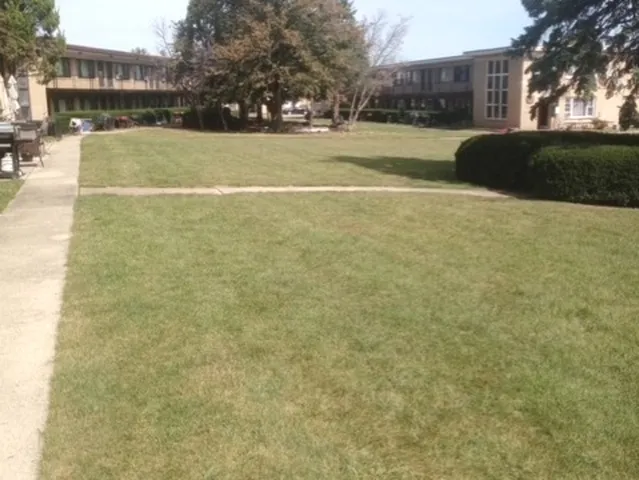 a view of outdoor space and swimming pool