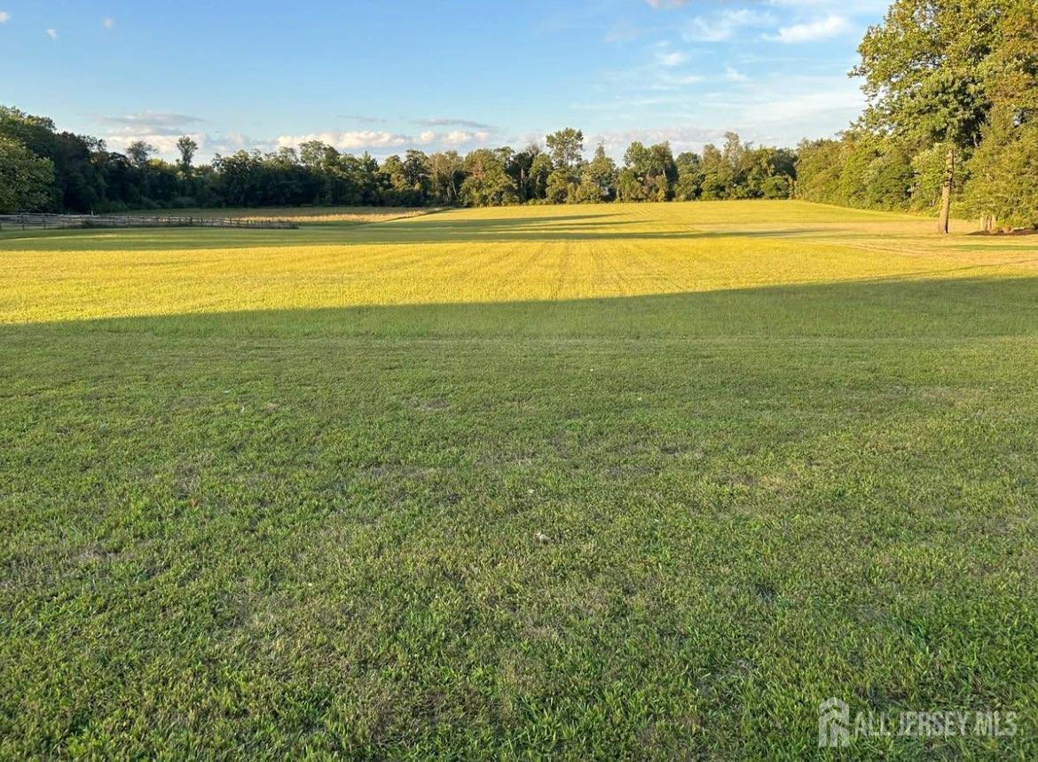 a view of an outdoor space and swimming pool