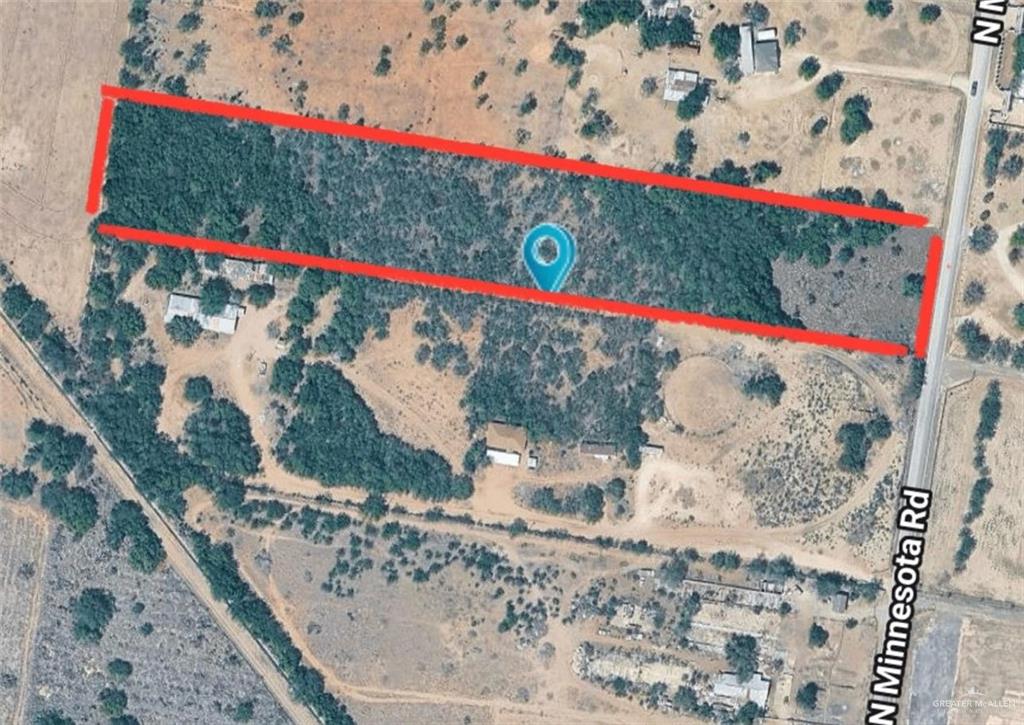 8971 North Minnesota Road Mission, TX 78574 - Photo 1 of 1 Aerial Property Map. Illustrating the property's boundaries and surrounding geographical features