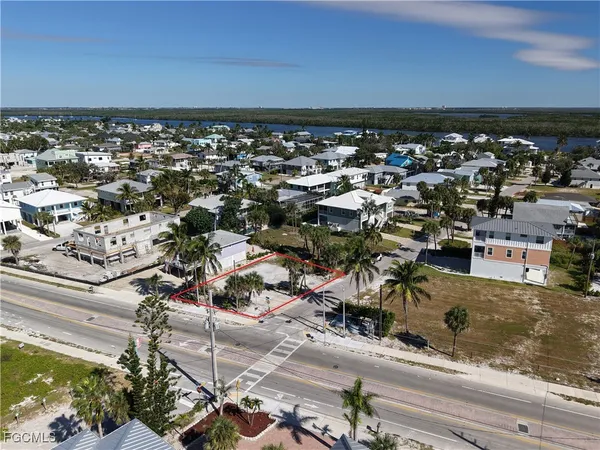 an aerial view of a city