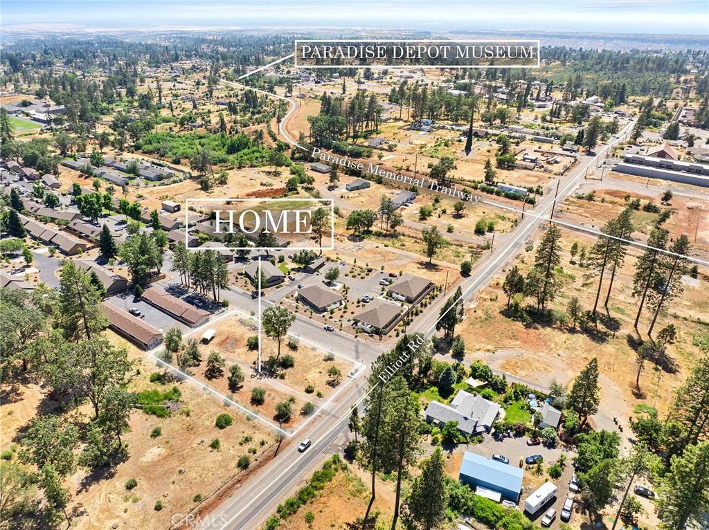 880 Elliott Road Paradise, CA 95969 - Photo 12 of 19 an aerial view of residential building with parking space