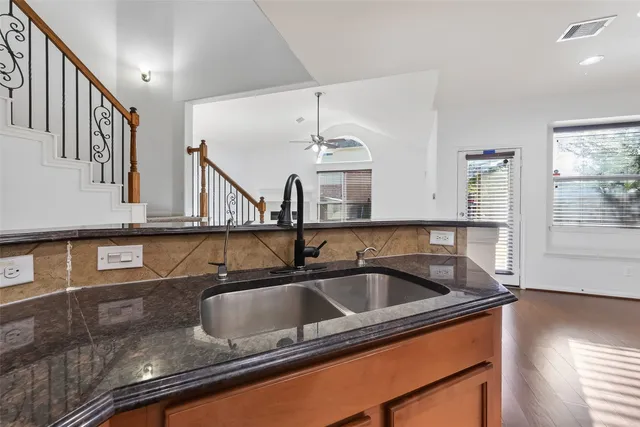 a view of a backyard with a garden