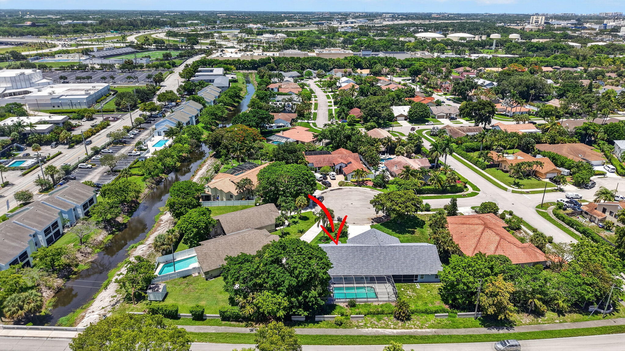 1378 Northwest 13th Court Boca Raton, FL 33486 - Photo 52 of 57 AERIAL VIEW