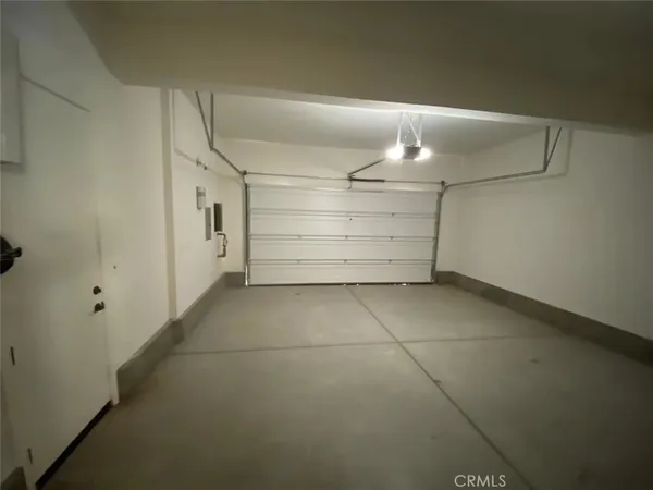 a view of a garage