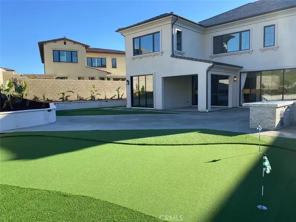 a house view with a garden space