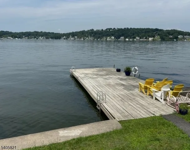 a view of a lake with outdoor space
