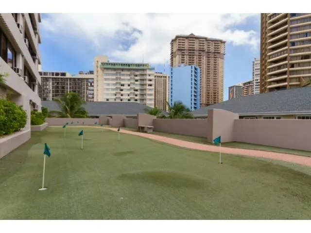 a view of a city with tall buildings