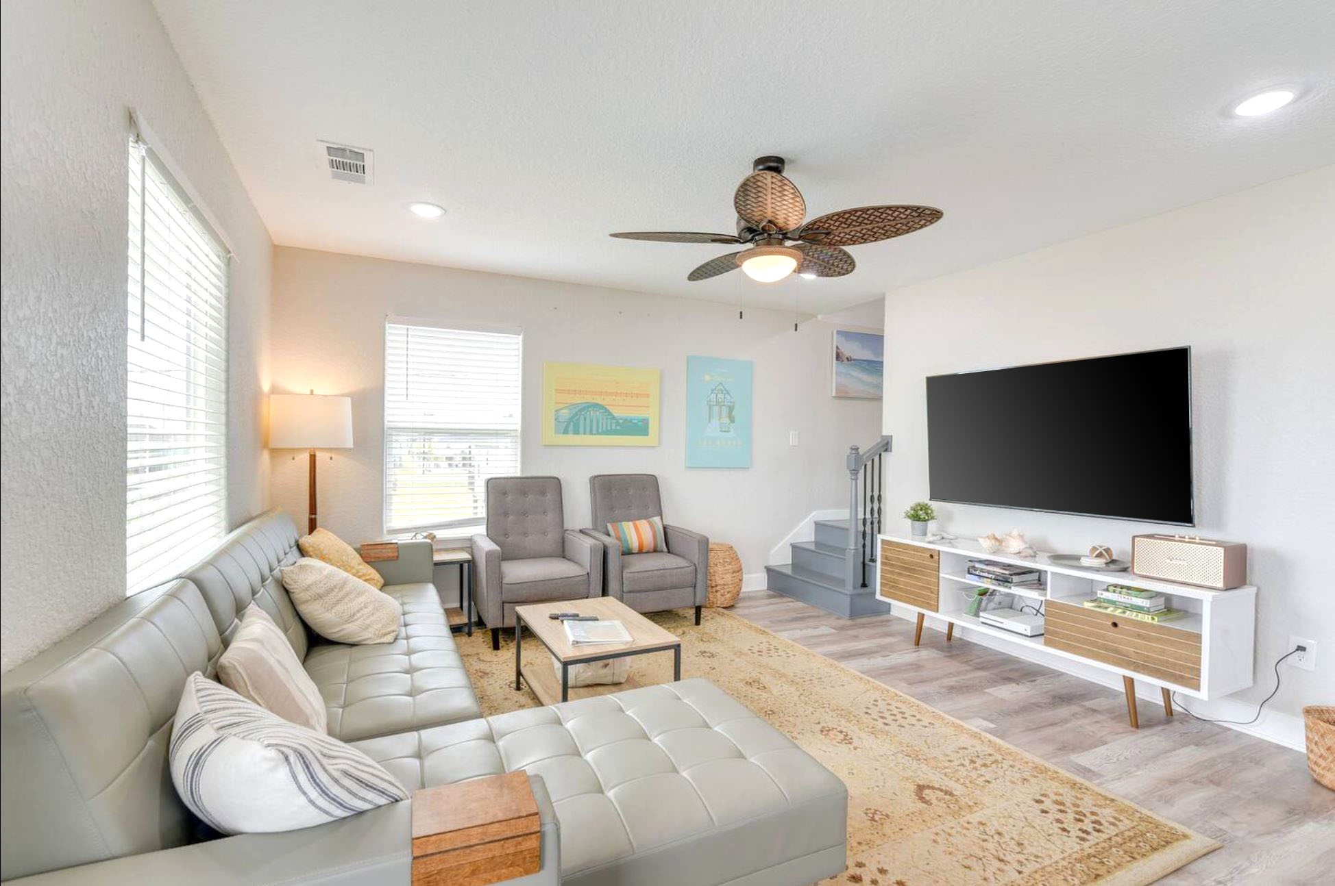 315 Murex Street Surfside Beach, TX 77541 - Photo 11 of 29 a living room with furniture and a flat screen tv