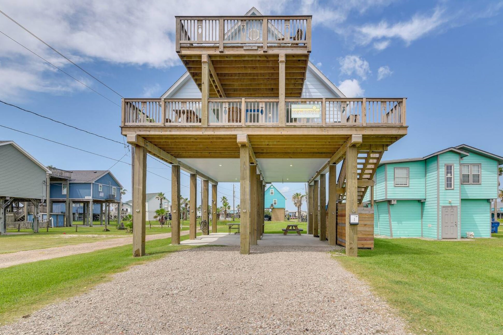 315 Murex Street Surfside Beach, TX 77541 - Photo 29 of 29 a view of a house with a outdoor space