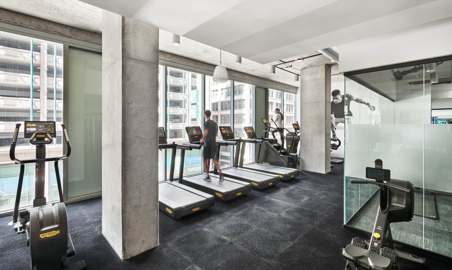 60 East Randolph Street, Unit 20D Chicago, IL 60601 - Photo 24 of 24 a view of a room with gym equipment