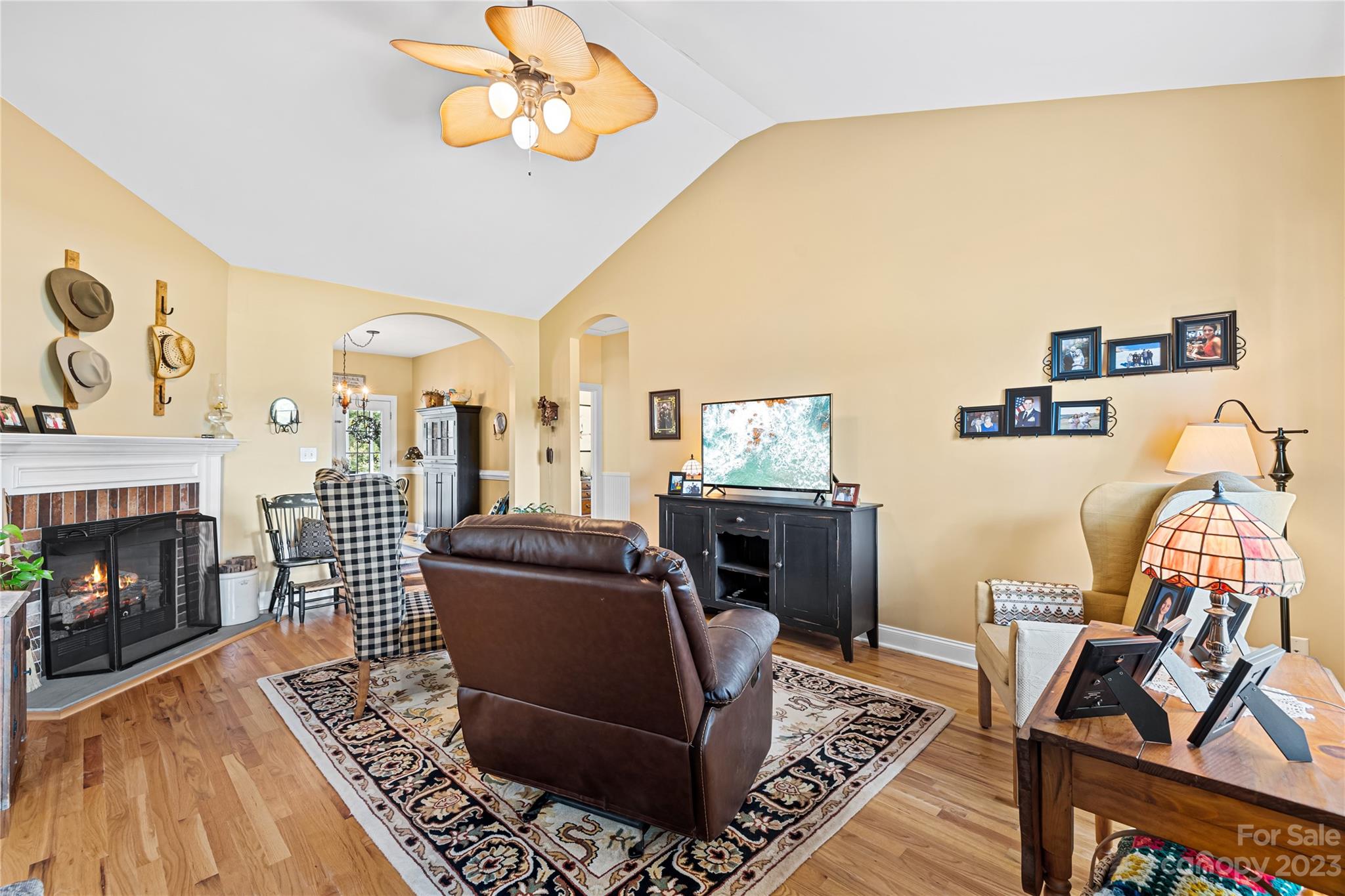374 Owens Road Clover, SC 29710 - Photo 5 of 42 a living room with furniture and a fireplace
