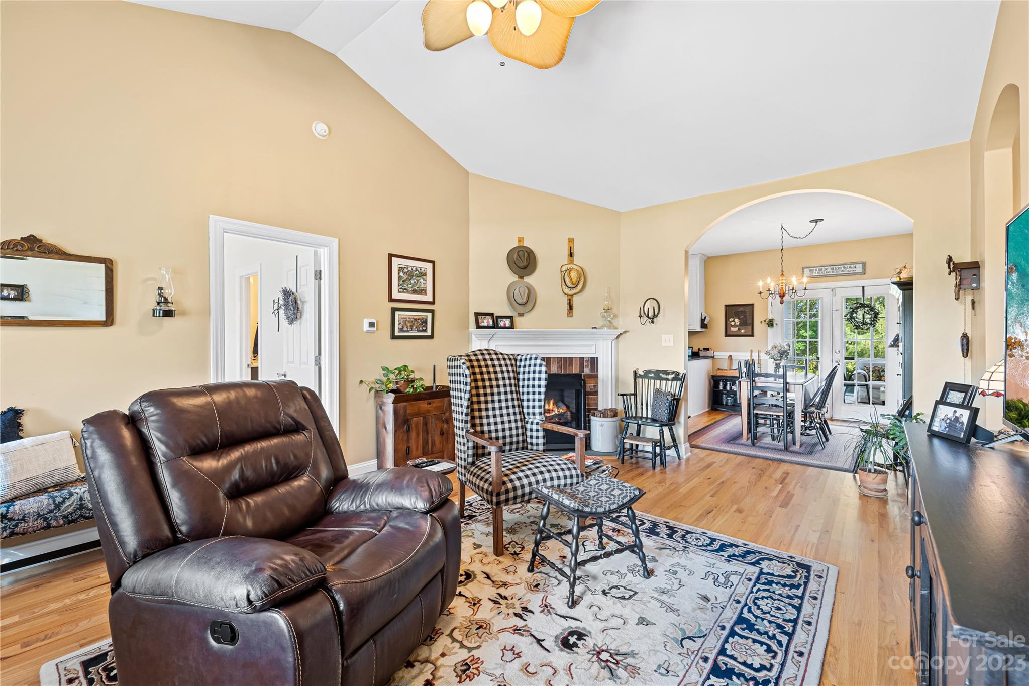 374 Owens Road Clover, SC 29710 - Photo 6 of 42 a living room with furniture fireplace and a large window