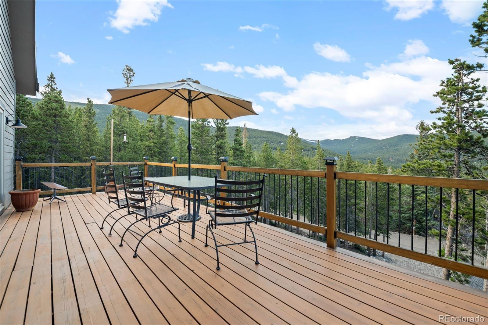 258 Upper Forest Road Idaho Springs, CO 80452 - Photo 30 of 48 a view of a balcony with furniture