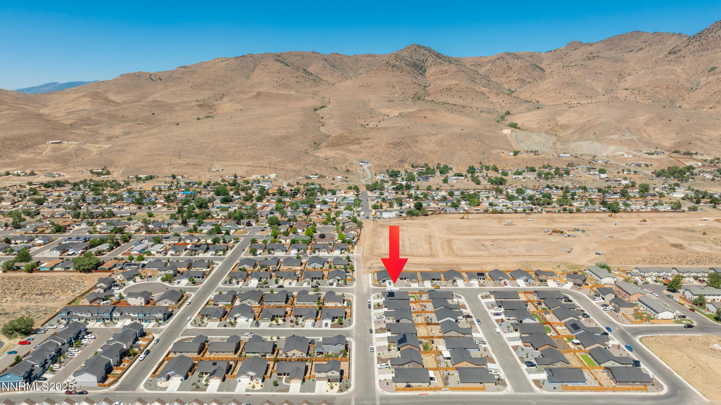 102 Halite Drive Dayton, NV 89403 - Photo 34 of 34 an aerial view of residential building and parking space