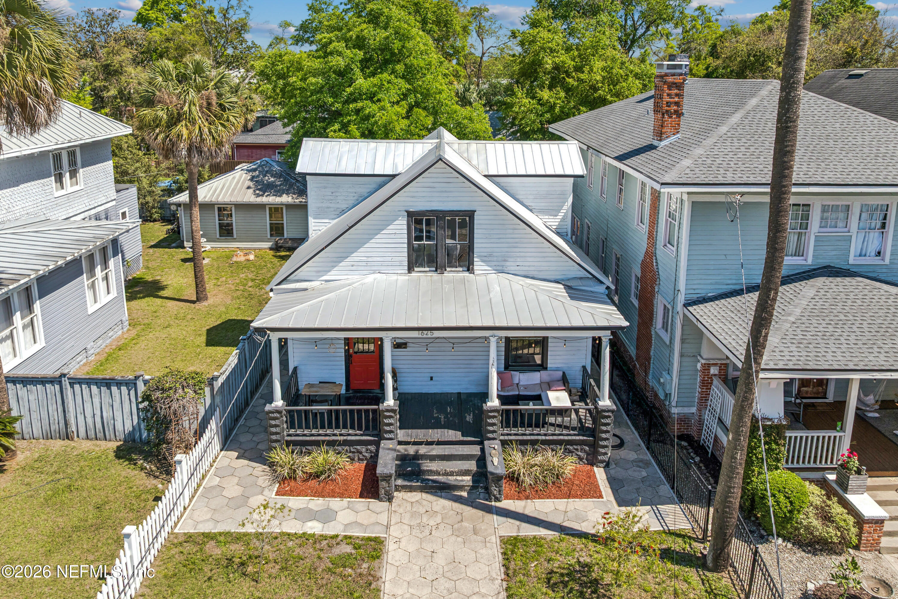 1625 Perry Street Jacksonville, FL 32206 - Photo 30 of 36 a aerial view of a house with swimming pool and porch