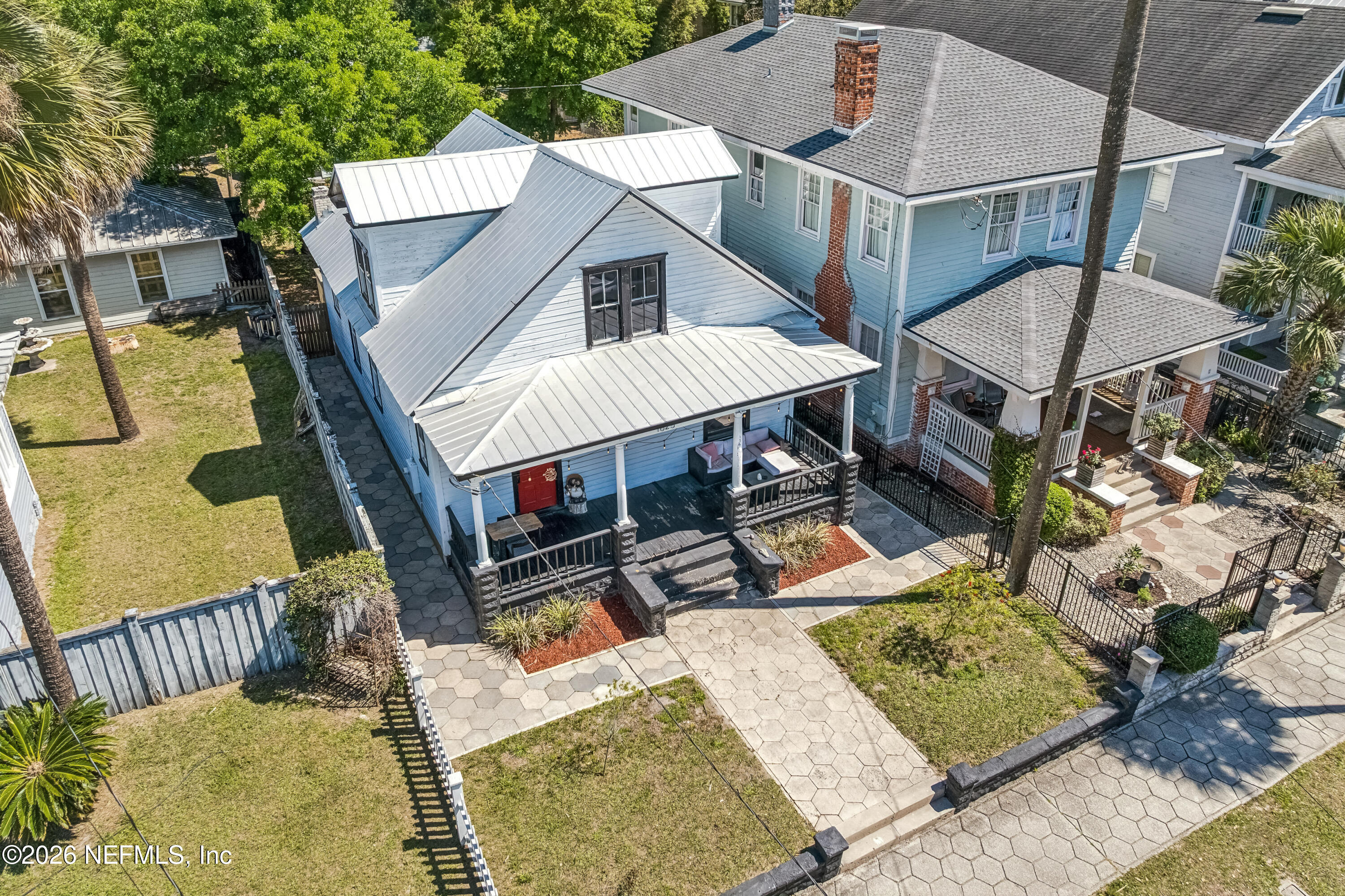 1625 Perry Street Jacksonville, FL 32206 - Photo 32 of 36 an aerial view of a house with swimming pool
