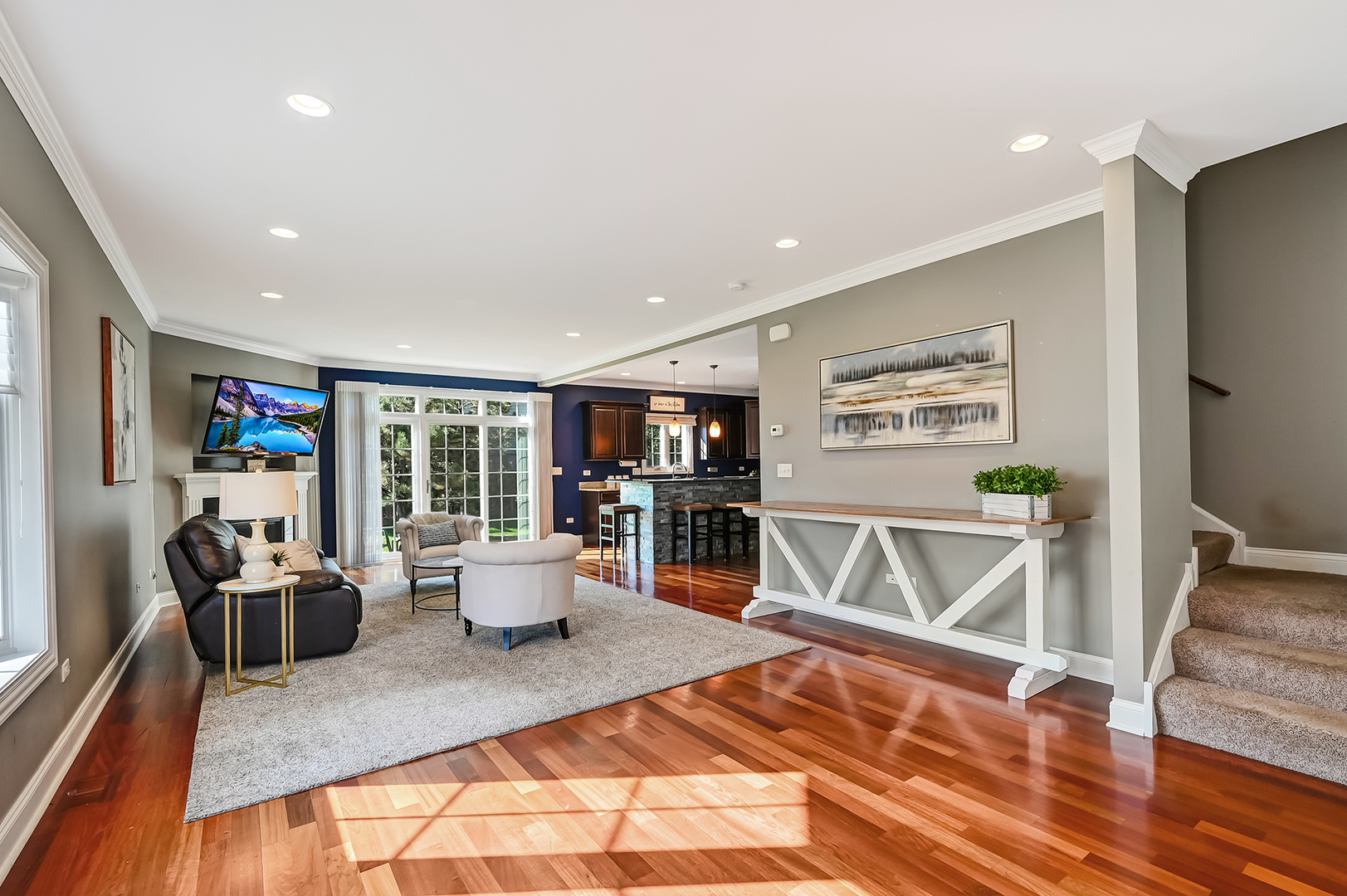 14951 South Preserve Drive Lockport, IL 60441 - Photo 6 of 25 a living room with furniture and a wooden floor