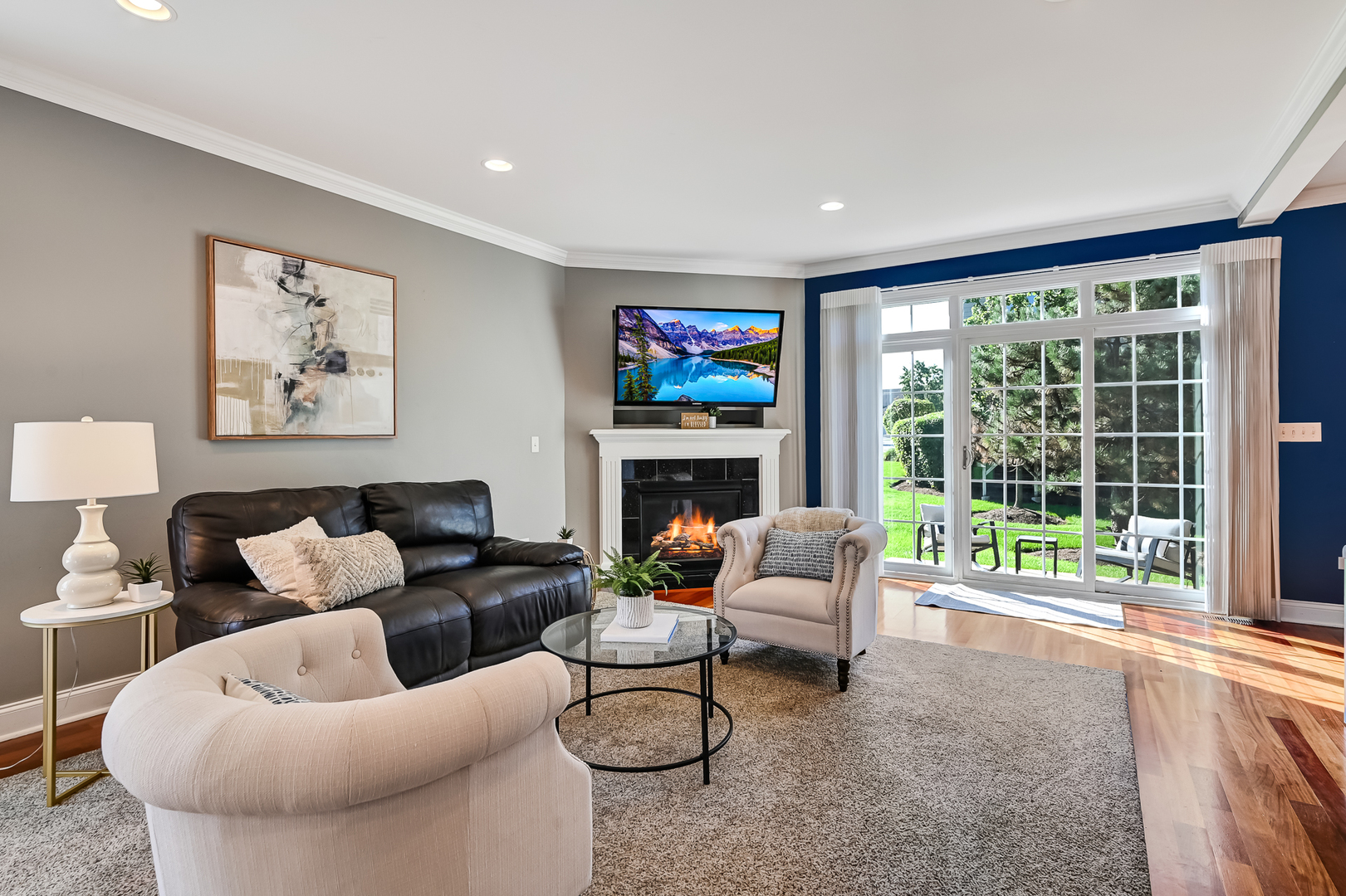 14951 South Preserve Drive Lockport, IL 60441 - Photo 7 of 25 a living room with furniture and a fireplace