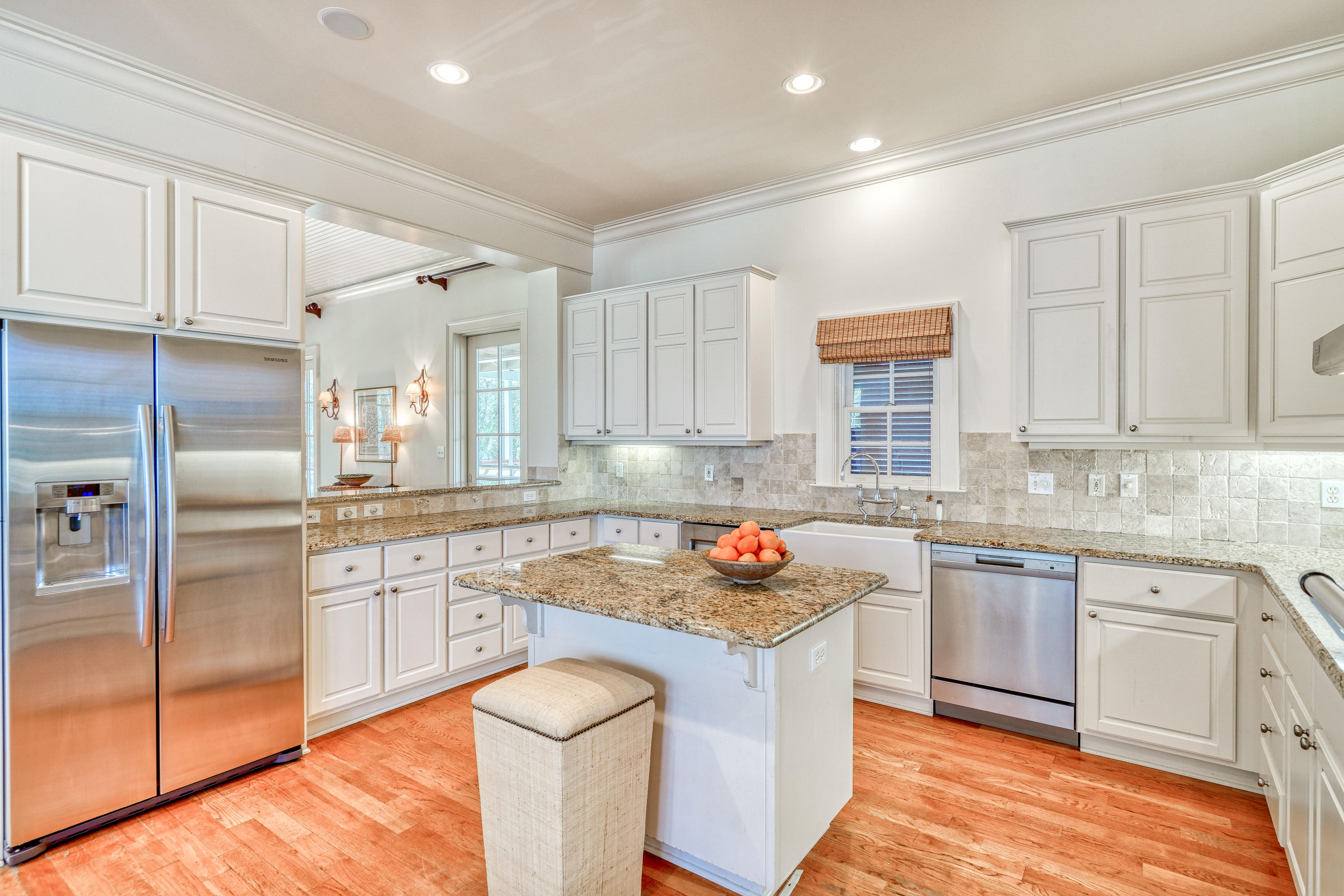 113 East Long Green Road Rosemary Beach, FL 32461 - Photo 25 of 54 a kitchen with granite countertop a sink stove and refrigerator