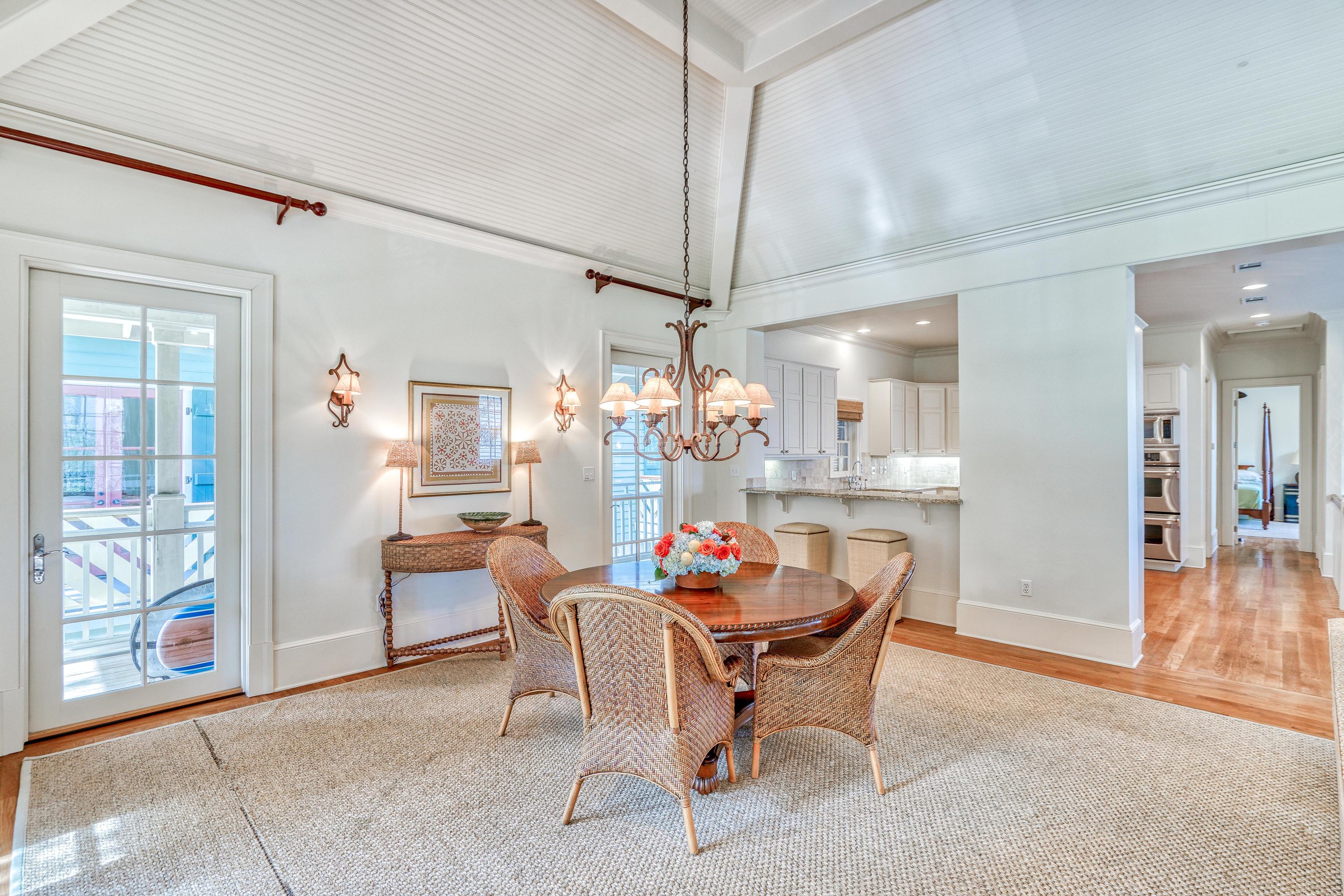 113 East Long Green Road Rosemary Beach, FL 32461 - Photo 36 of 54 a dining room with furniture and chandelier kitchen view