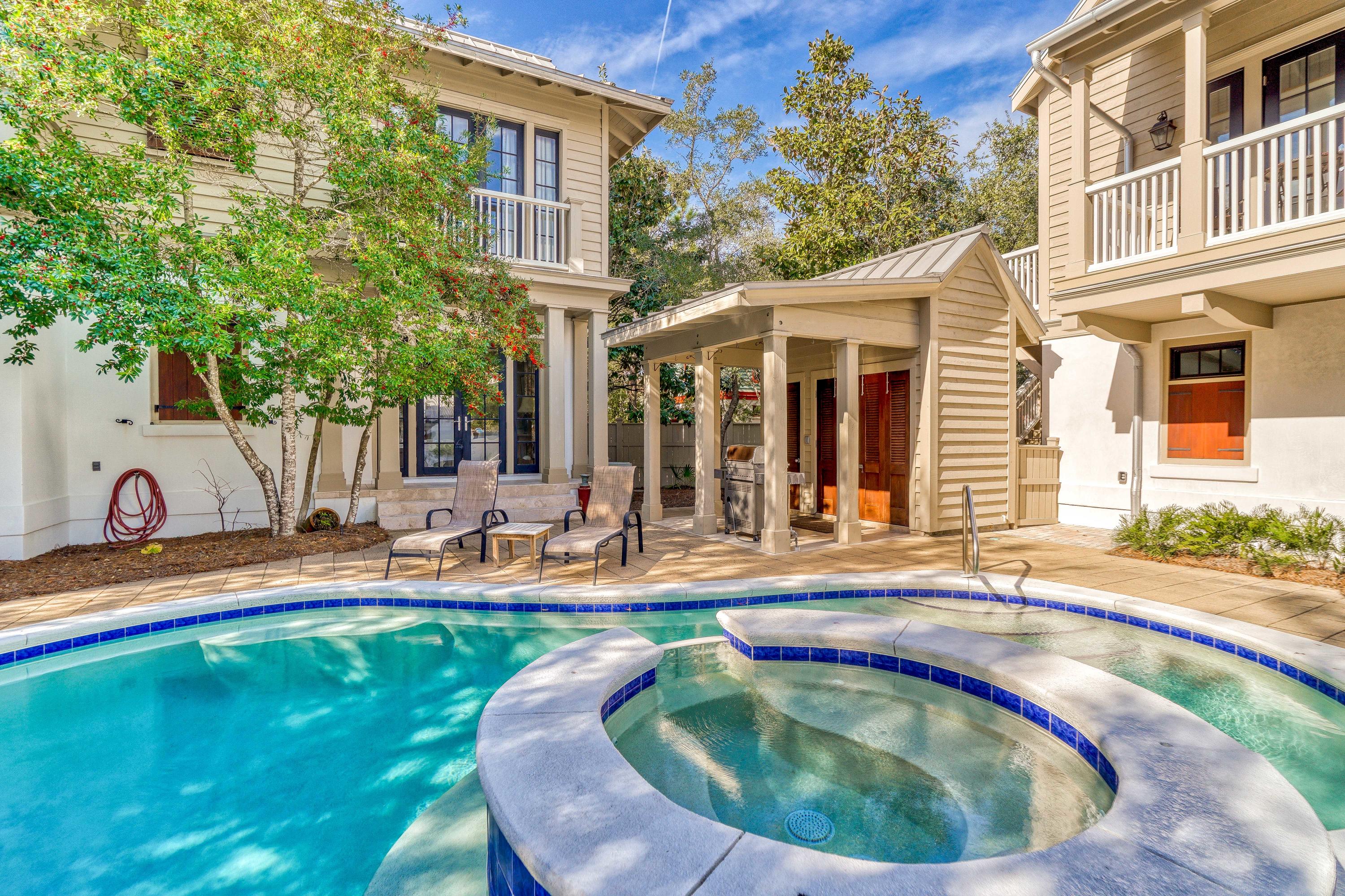 113 East Long Green Road Rosemary Beach, FL 32461 - Photo 49 of 54 a view of outdoor space yard swimming pool and porch